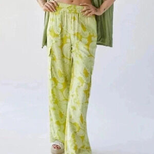 NWT Urban Outfitters mojito green paisley cargo  pants